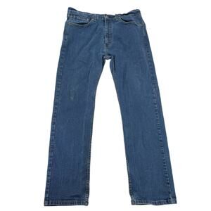 Levi’s 505 Regular Fit Straight Leg Blue Denim Jeans Men’s Size 36x30